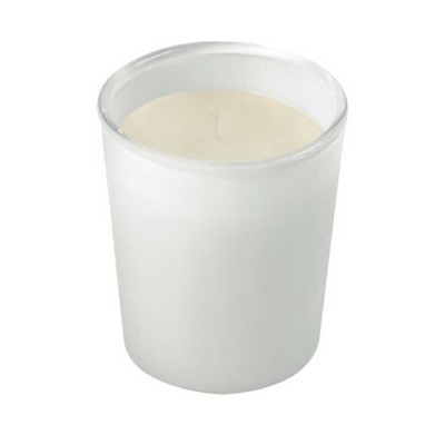 Vela de cristal color blanco