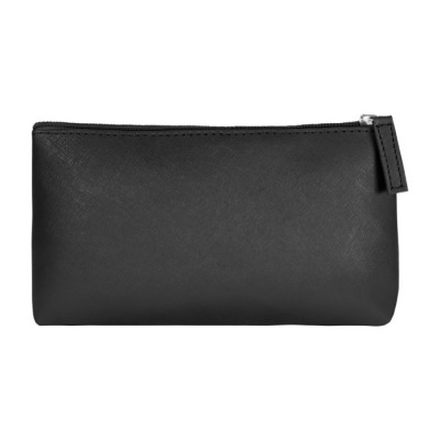 Sencillo neceser de polipiel color negro