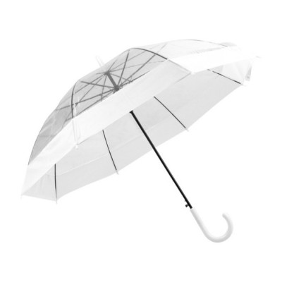 Paraguas transparente con detalle a color