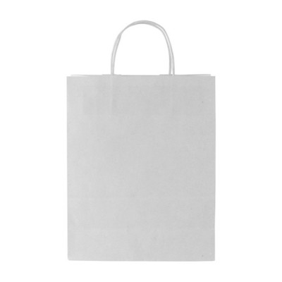 Bolsa blanca de papel color blanco