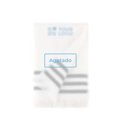 Toalla de algodón Fairtrade con bordes peluditos 70 x 140cm y 300g/m2 color blanco vista principal - Agotado