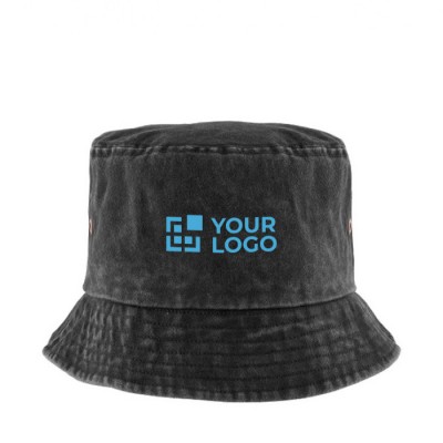 Gorro casual estilo bob de algodón con efecto lavado 260 g/m2