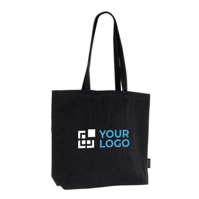 Bolsa hecha de algodón reciclado con asas largas 180 g/m2