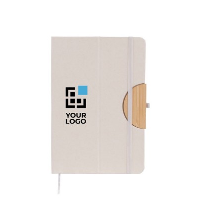 Libreta ecológica de tapa plegable y soporte para móvil A5 hojas lisas