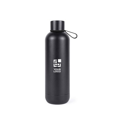 Botella térmica de acero inoxidable con vaso en la base