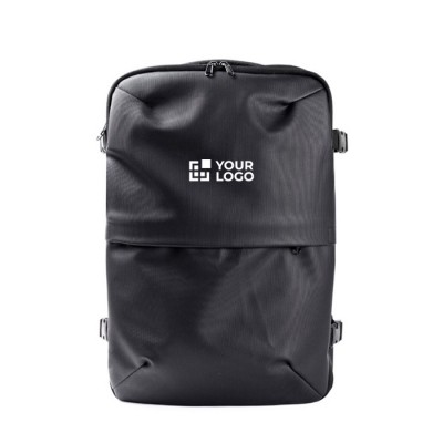 Mochila de cuero sintético para viajes con función expandible 30L