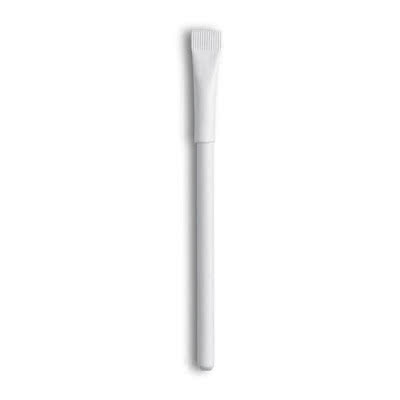 Elegante bolígrafo de papel para empresas color Blanco
