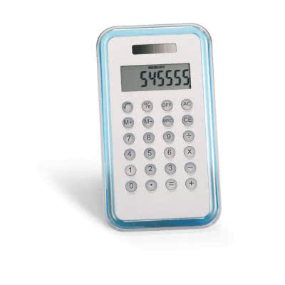 Calculadoras promocionales de diseño color Azul