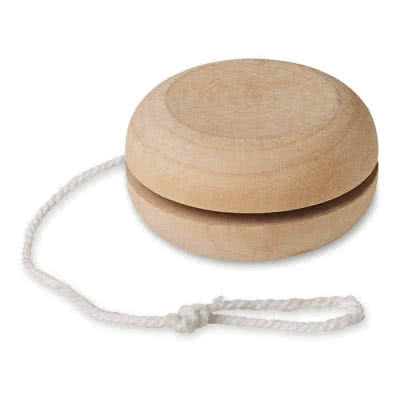 Yoyo publicitario de madera color Madera