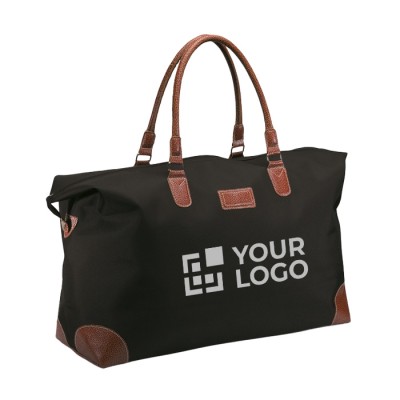 Bolsa grande viaje o deporte para empresas color Negro