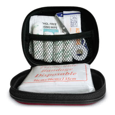 Kit de primeros auxilios personalizados color Rojo segunda vista
