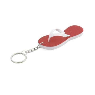 llaveros sandalias menorca personalizados rojo