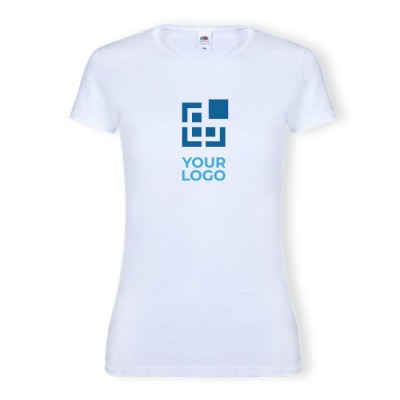 Camiseta blanca de 100% algodón 140 g/m2 para mujer Fruit Of The Loom
