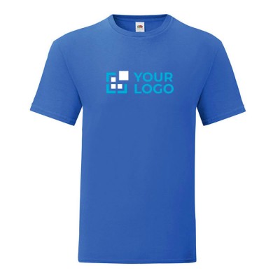 Camiseta de algodón ringspun 150 g/m2 color azul