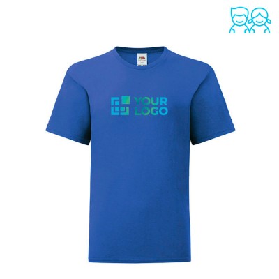 Camiseta de niño en algodón 150 g/m2 color azul primera vista