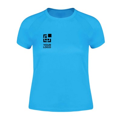 Camiseta técnica para mujer de 100% poliéster transpirable 135 g/m2