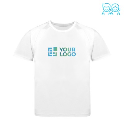 Camiseta técnica para niños de 100% poliéster transpirable 135 g/m2