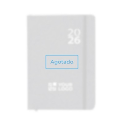 Agenda de cartón reciclado con vista diaria en inglés y español A5 vista principal - agotado