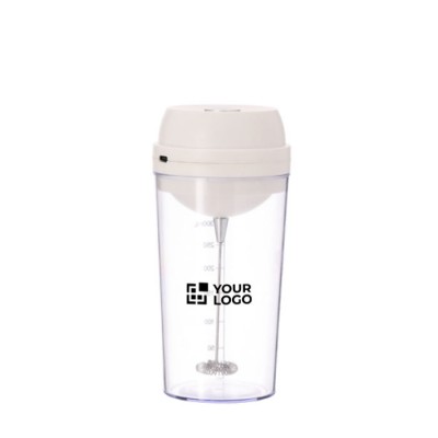 Vaso con medidas y mezclador eléctrico en la tapadera de color 300ml