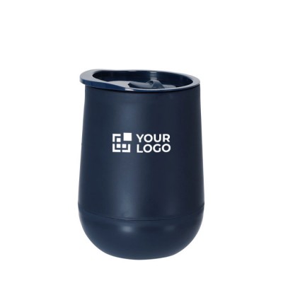 Vaso take away de doble pared con base redonda y tapa a juego 320ml