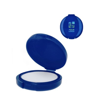 Bálsamo labial en estuche de color redondo con protección SPF15