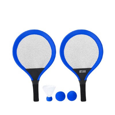 Set de 2 raquetas con 2 pelotas a juego y una pluma para aire libre
