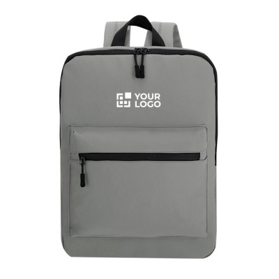 Mochila para portátil de suave PU con bolsillo frontal 15