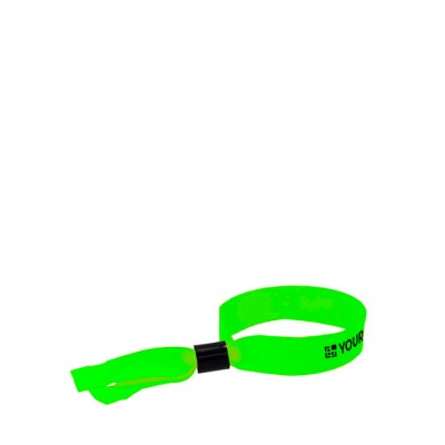 Pulsera para eventos de poliéster con cierre de seguridad ajustable