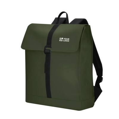 Mochila de suave tacto con cierre de hebilla y cinta para trolley 14