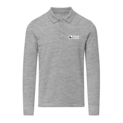 Polo unisex de manga larga de algodón MKT Charlot 220 g/m2 