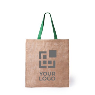 Bolsas de yute personalizadas color verde
