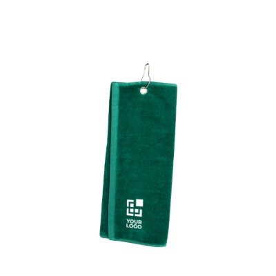Toalla de algodón absorbente con mosquetón de transporte 40x50cm