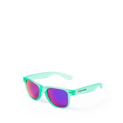 Gafas de sol con diseño en colores translúcidos y lentes espejados