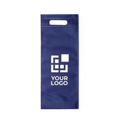 Bolsa non-woven para botella de vino color marrón