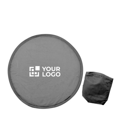 Frisbee de poliéster plegable con pequeña funda a juego