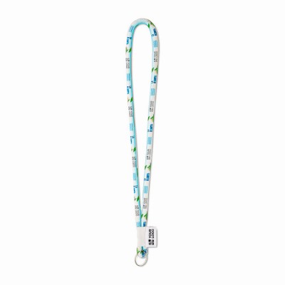 Lanyard cilíndrico de poliéster (0,8 cm) vista principal