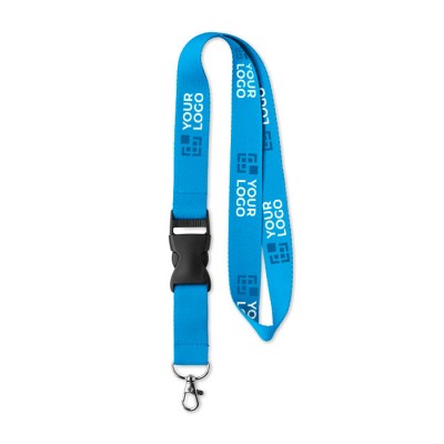 Lanyard promocional barato con hebilla 