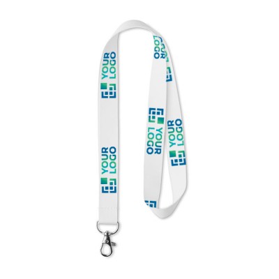 Lanyard corporativo plástico reciclado  vista principal