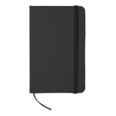 Libreta de bolsillo de páginas con rayas color Negro
