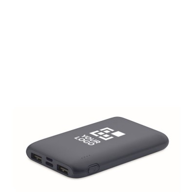 Powerbank rectangular hecho de ABS reciclado 5.000 mAh