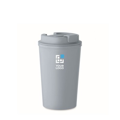 Vaso de doble pared hecho de maíz con capacidad de 350ml