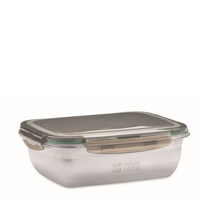 Fiambrera de acero inoxidable reciclado con separador 1.5L