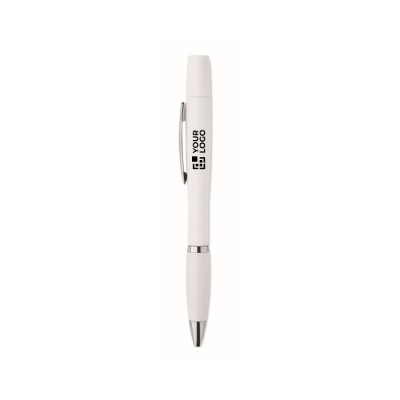 Bolígrafo que incluye kit de limpieza para auriculares tinta azul