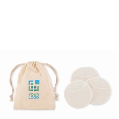 Bolsa de 3 discos reutilizables y lavables para uso de limpieza facial