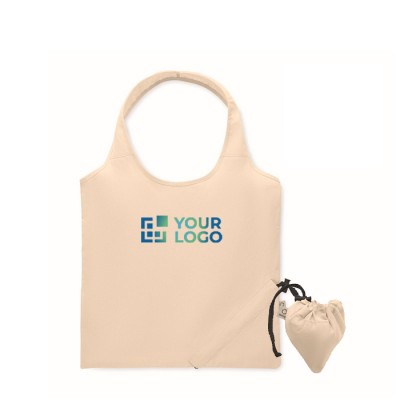 Bolsa plegable de la compra de algodón reciclado 140 g/m2