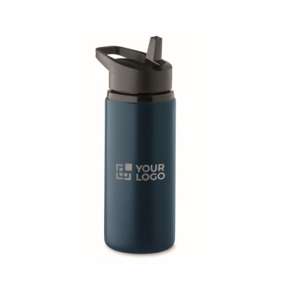 Botella de acero inoxidable reciclado con boquilla y asa 500ml