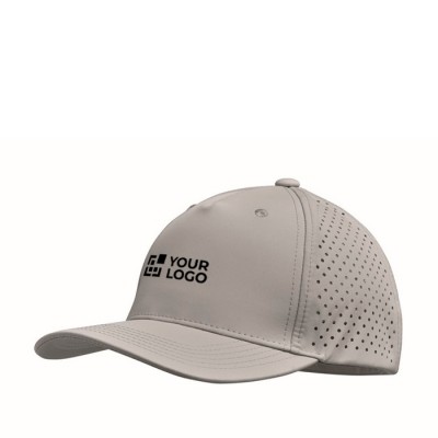 Gorra de poliéster con agujeros de ventilación y repelente al agua