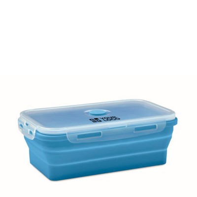 Fiambrera plegable de silicona de colores y capacidad de 1200ml