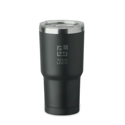 Vaso de acero inoxidable con tapa con orificio deslizante 500ml
