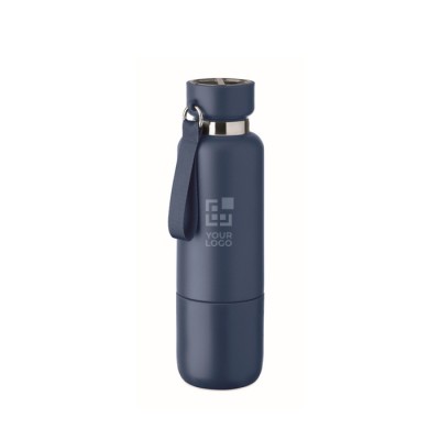 Botella isotérmica con asa y vaso en parte inferior 500ml